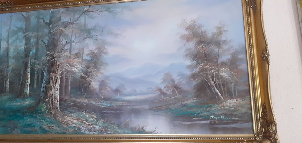Ретро картина масло върху платно
