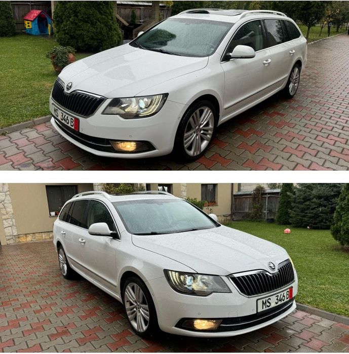 Skoda superb 2015/panorama mare/piele/xenon/foarte întreținută/235.ooo