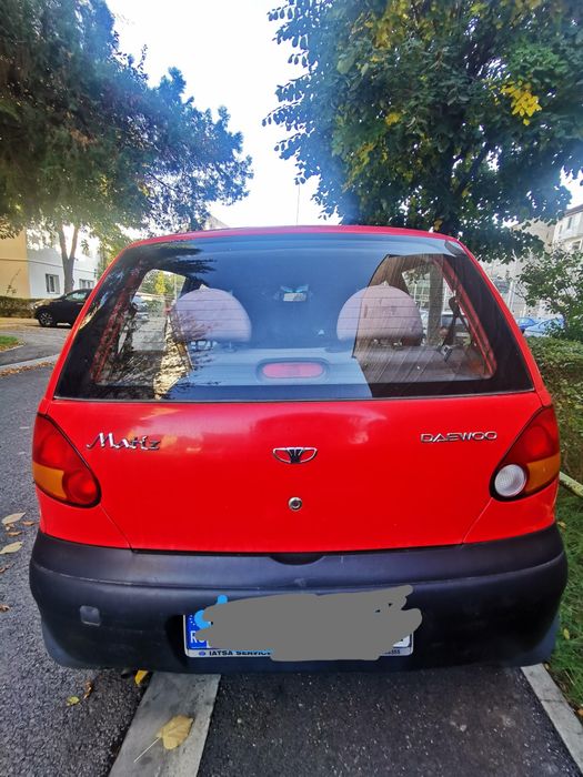 Vând Daewoo Matiz, înmatriculată, ideala pentru oraș, consum redus.