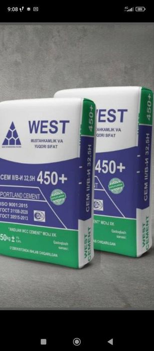 Цемент West sement M450 Marka Sifat 100%