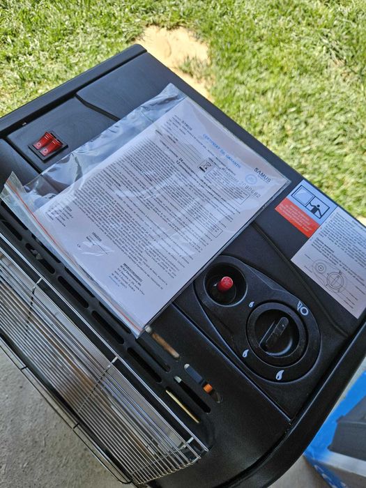 Sobă mobilă pe gaz + quartz SAMUS RS422Q, aproape nouă
