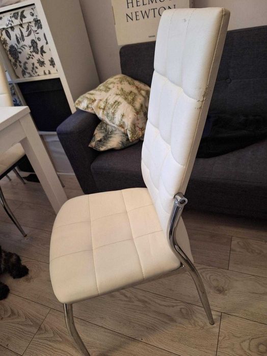 Masa Extensibila alba IKEA 6-10 persoane (optional cu 6 scaune LEMS)