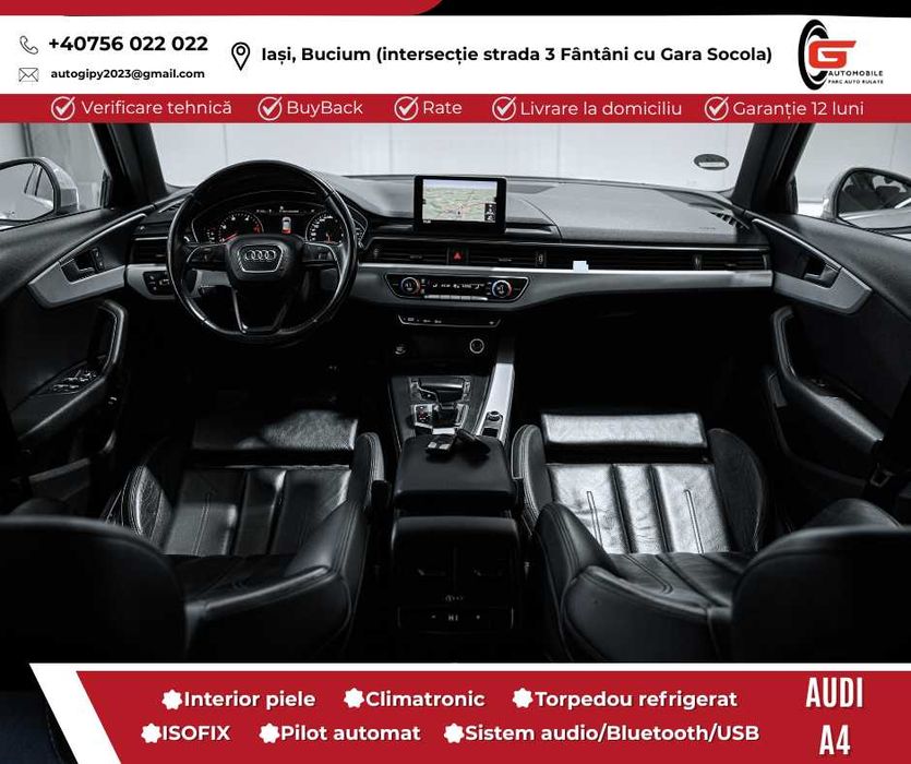 AUDI A4 AVANT B8 Fab09.2016 Înmatriculat RO Diesel 150CP Automat Piele