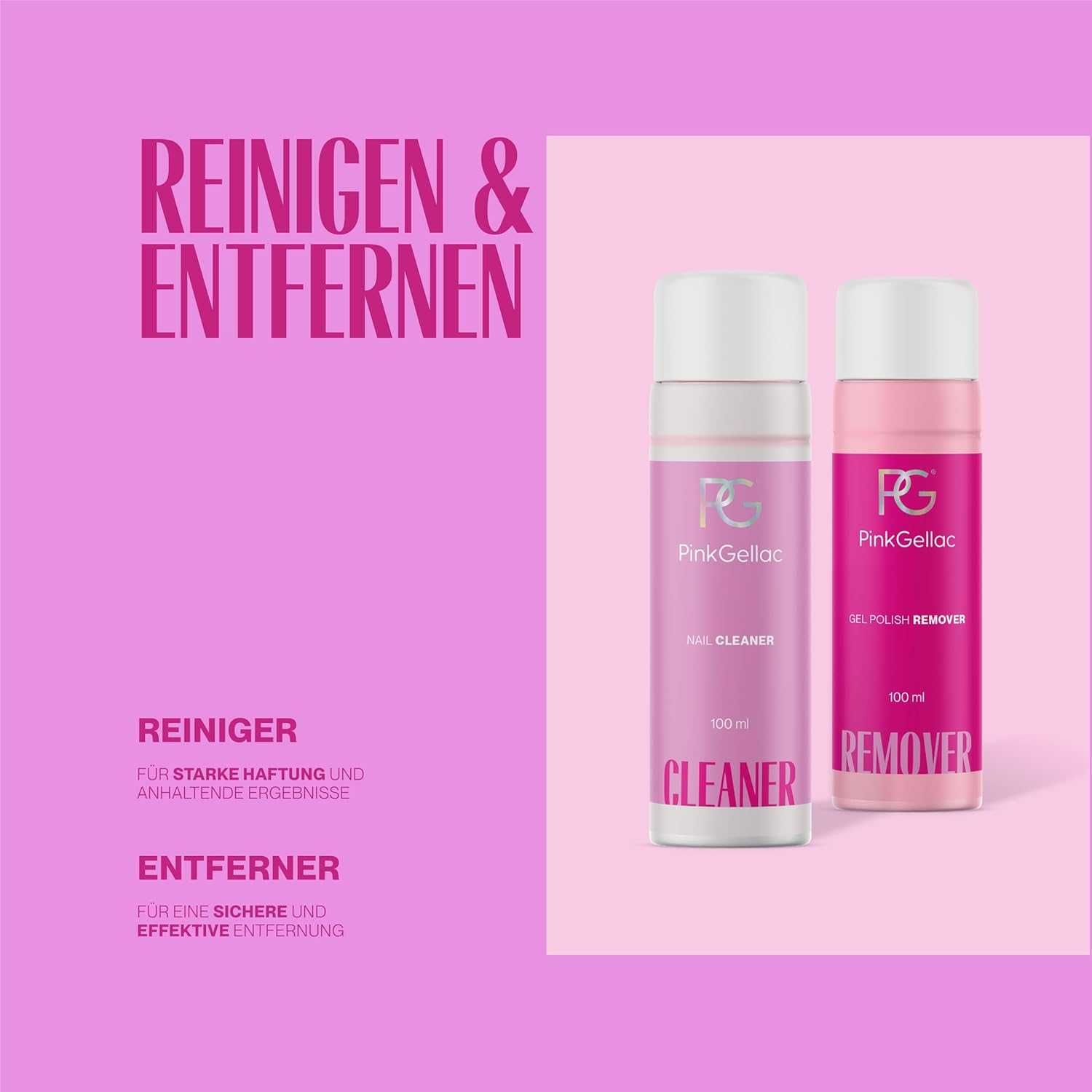 Pink Gellac Shellac Starter Set with Lamp - Premium непокрит