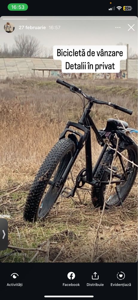 Bicicletă de vâzate MTB flat byke