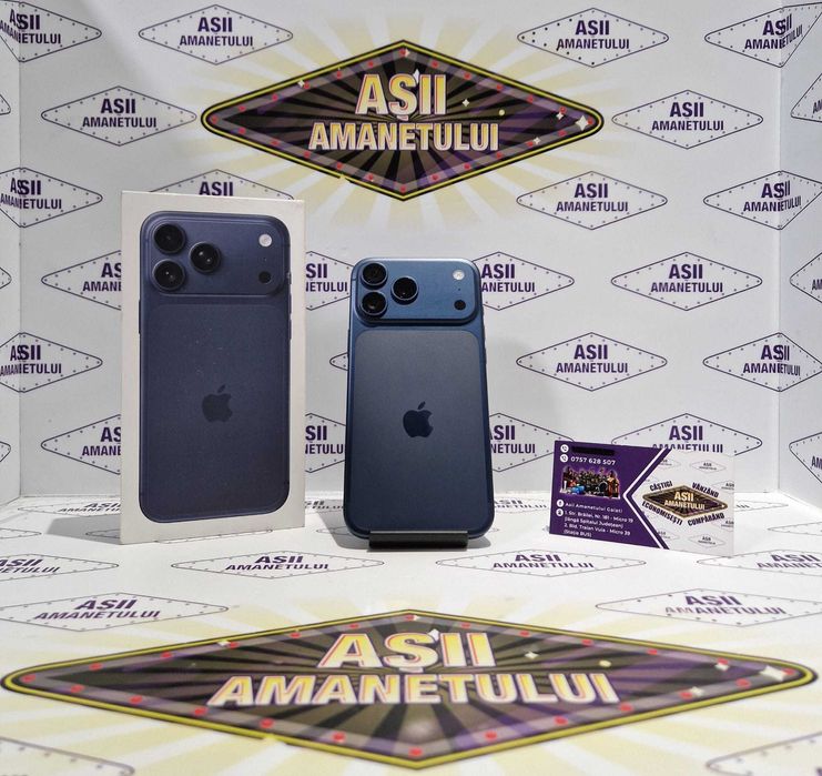 Apple iPhone 17 Pro Max, 256GB, 5G, Deep Blue nou la cutie