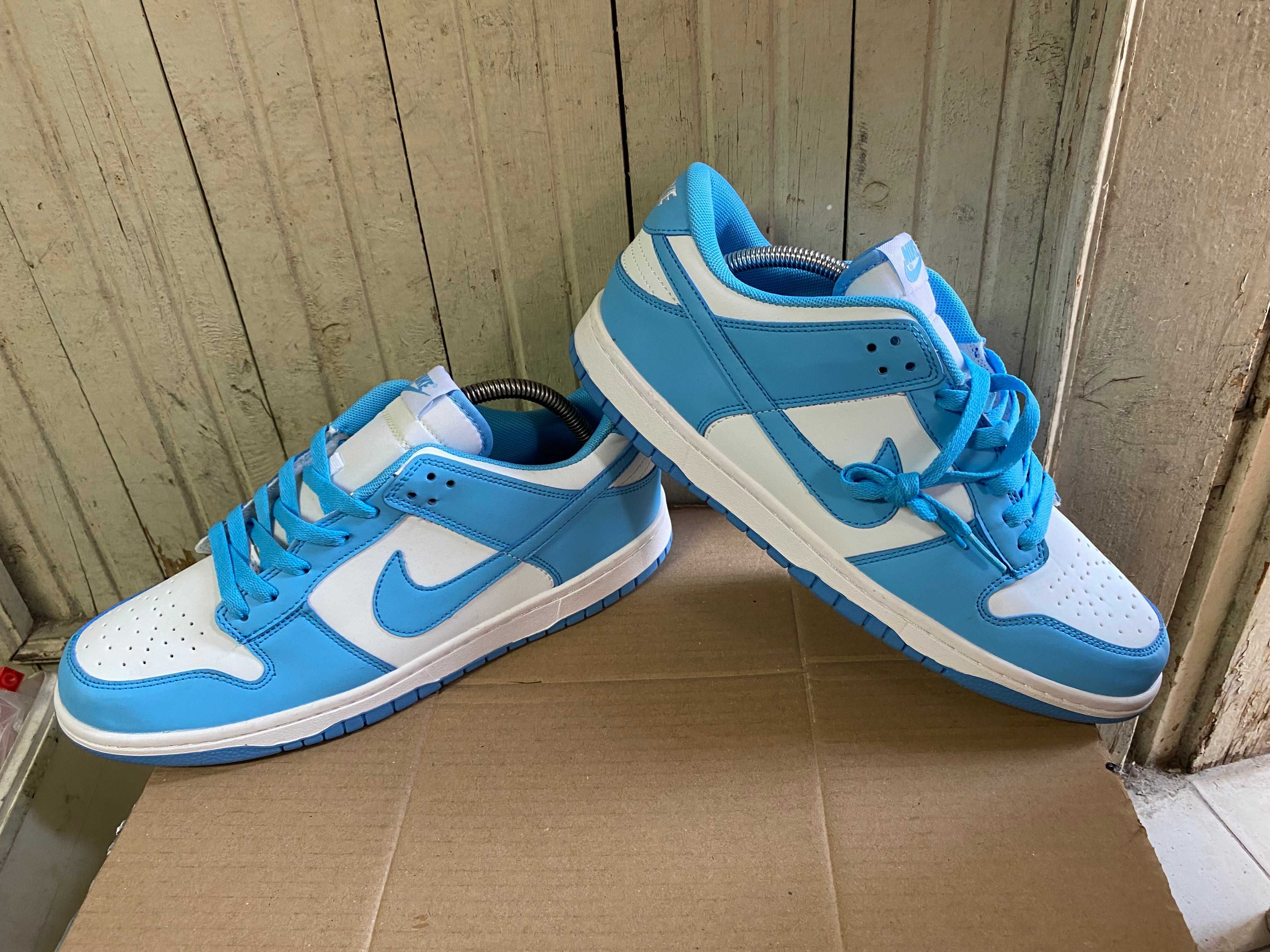 ''Nike Dunk Low UNC University Blue White''оригинални маратонки 45 ном