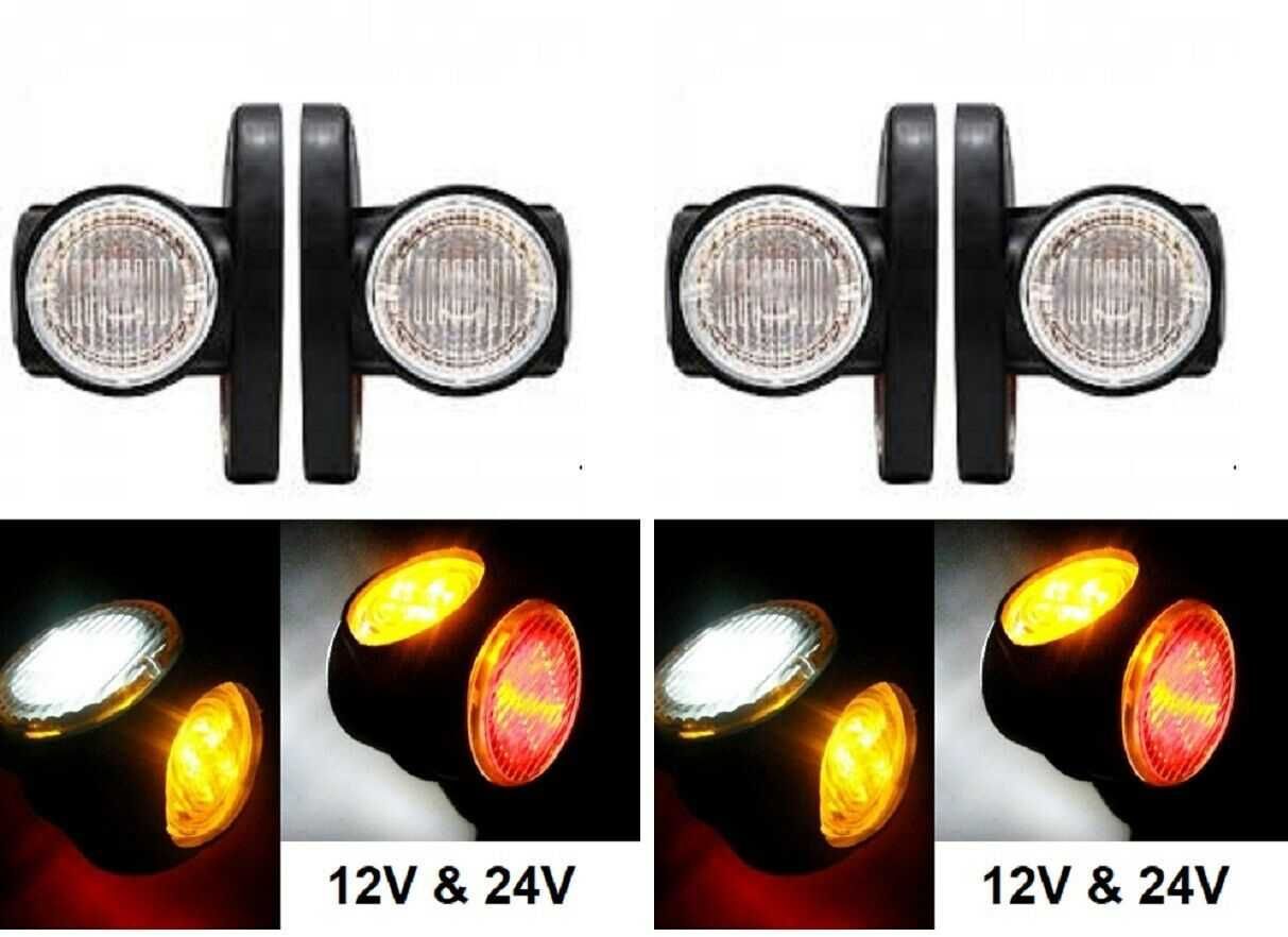 ЛЕД LED  диодни рогчета с три светлини 12/24V M720207