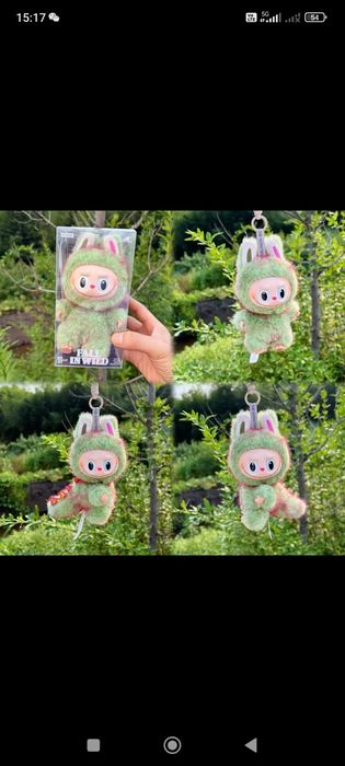 Labubu fall in wild green kiwi лабубу киви zimomo