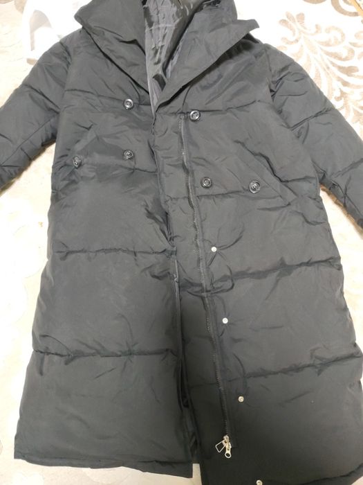 Пуховик с поясом