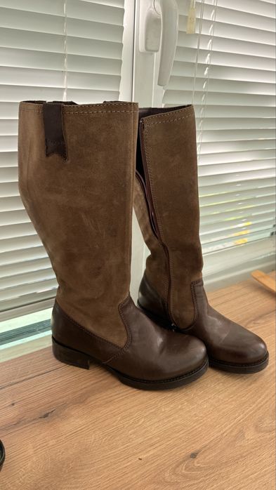 Анатомични ботуши естествена кожа и естествен велур