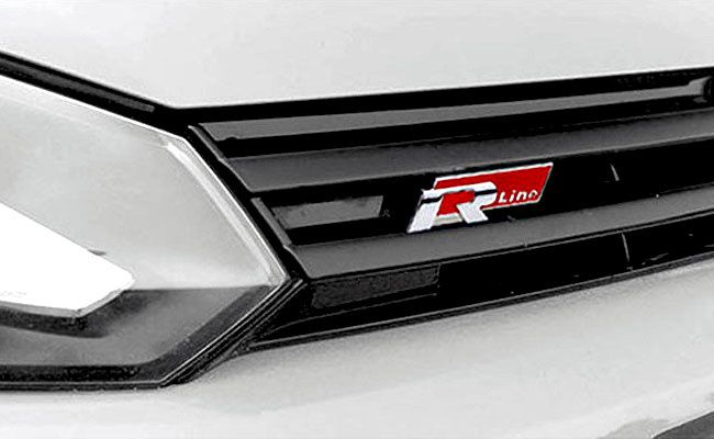 Emblema metalica grila radiator / aripi - Volkswagen R Line