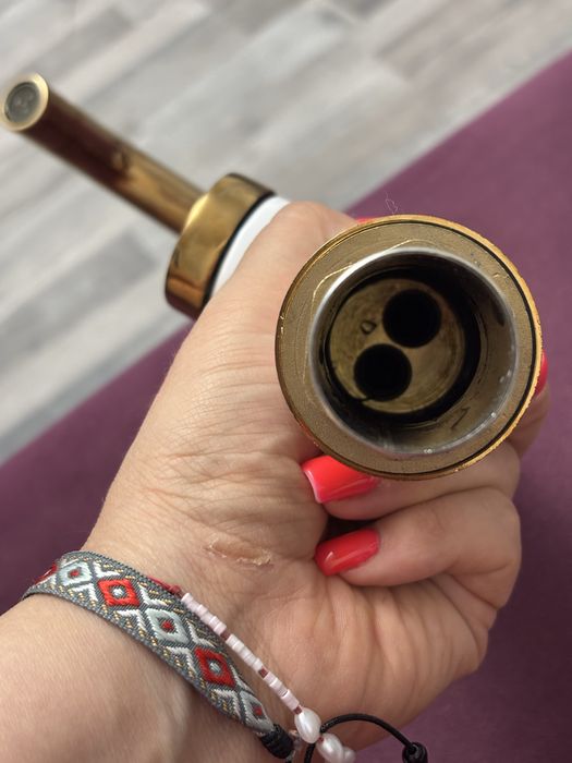 Baterie alba/auriu baie Kuchinox