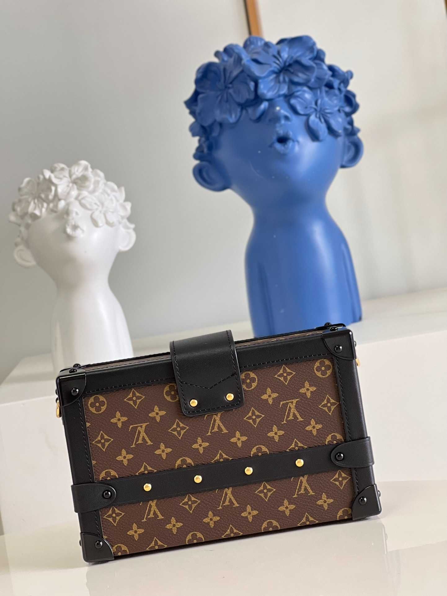 Geanta LV Louis Vuitton Petite Malle  20 x 12.5 x 6, Premium