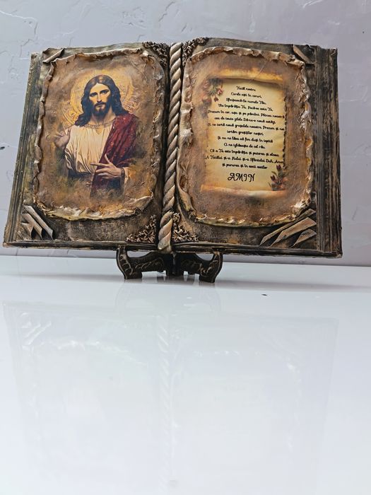 Tablou-icoană tip carte cu suport