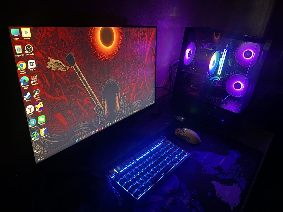 Igravoy Full Komplekt Kompyuter Stream uchun! | i5-14400F | RTX 5060