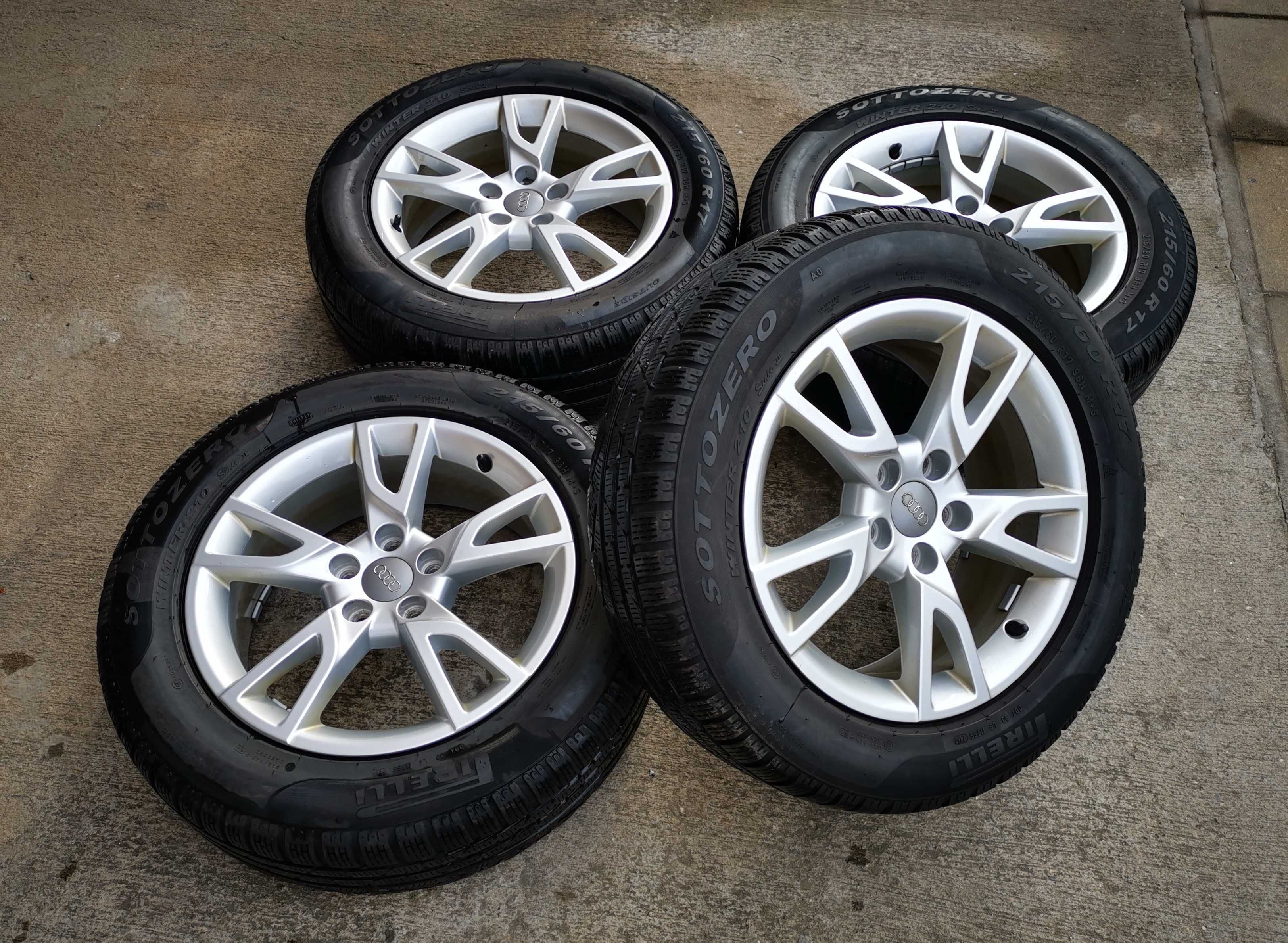 4бр.Оригинални алуминиеви джанти 17 5x112 за Audi Q3, SQ3 и др.