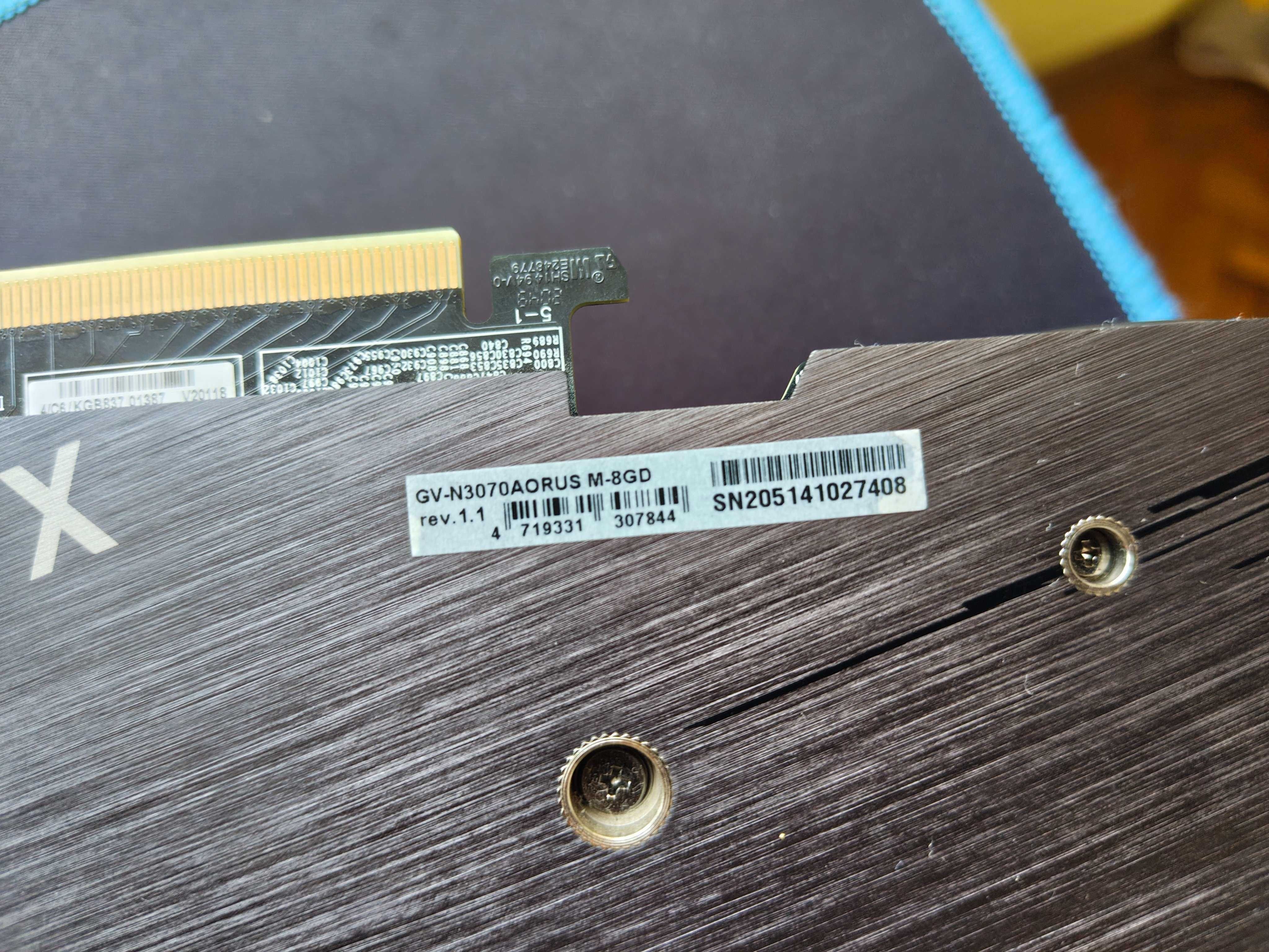 Gigabyte AORUS GeForce RTX 3070 8GB – Отлично състояние