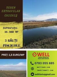 Teren extravilan (arabil) de 36900 mp, Chichiș