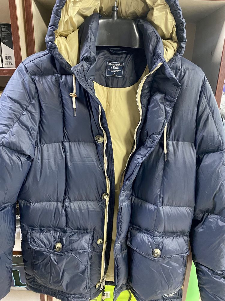 Мъжко пухено яке Abercrombie & Fitch A&F PUFFER M Navy/Blue