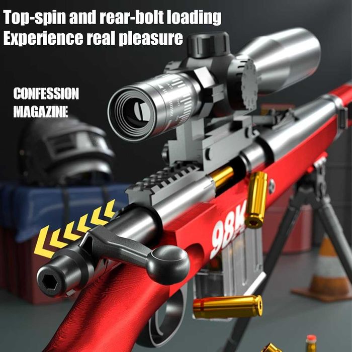 Pusca Luneta de Jucarie 98K Gloante Cartuse Ejectarea Carcasei 103 CM