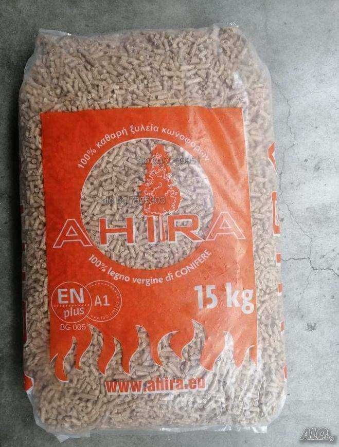 Иглолистни пелети AHIRA клас А1  НАЙ-ДОБРА ЦЕНА