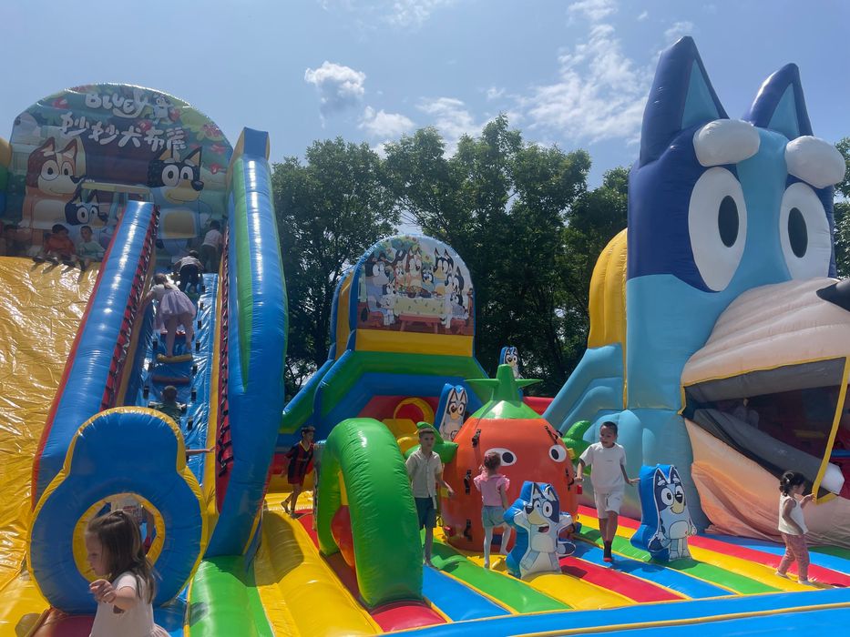 Надуваем батут уникат