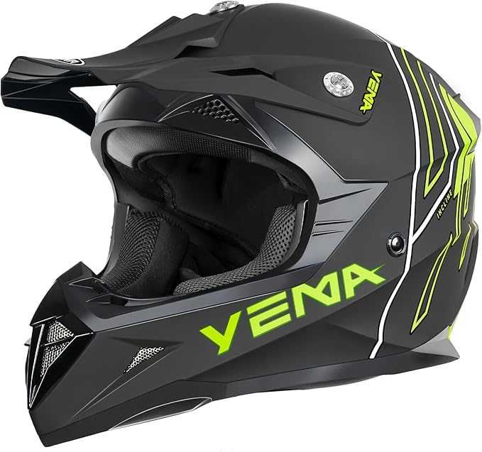 Cască de motocicletă motocross,, integrală - Yema YM-915