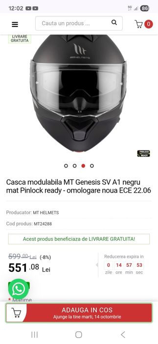 Casca moto MTHelmets