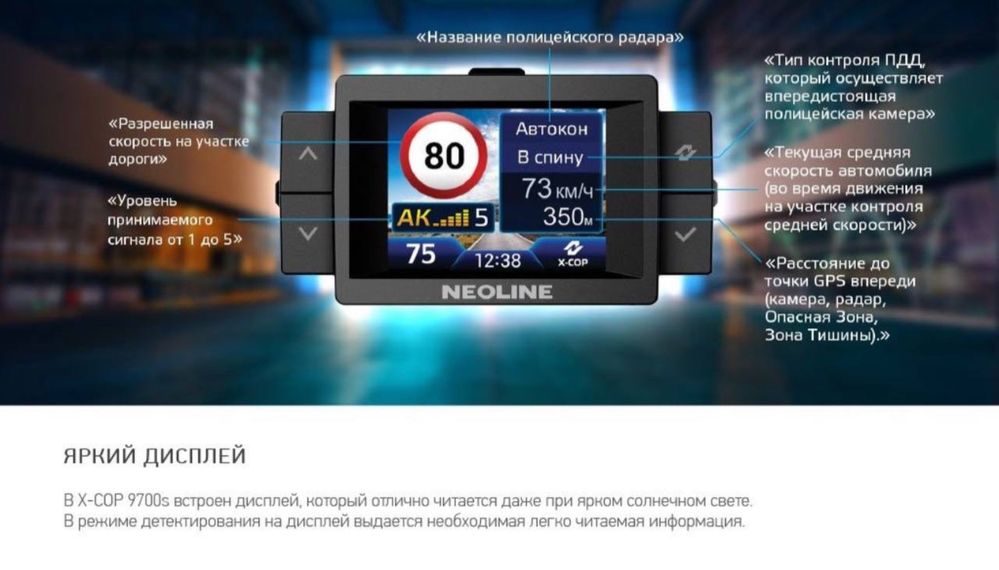 NEOLINE 9700s Доставка +Прошивка БЕСПЛАТНО 24/7 (Радар,Antirad) Wi fi