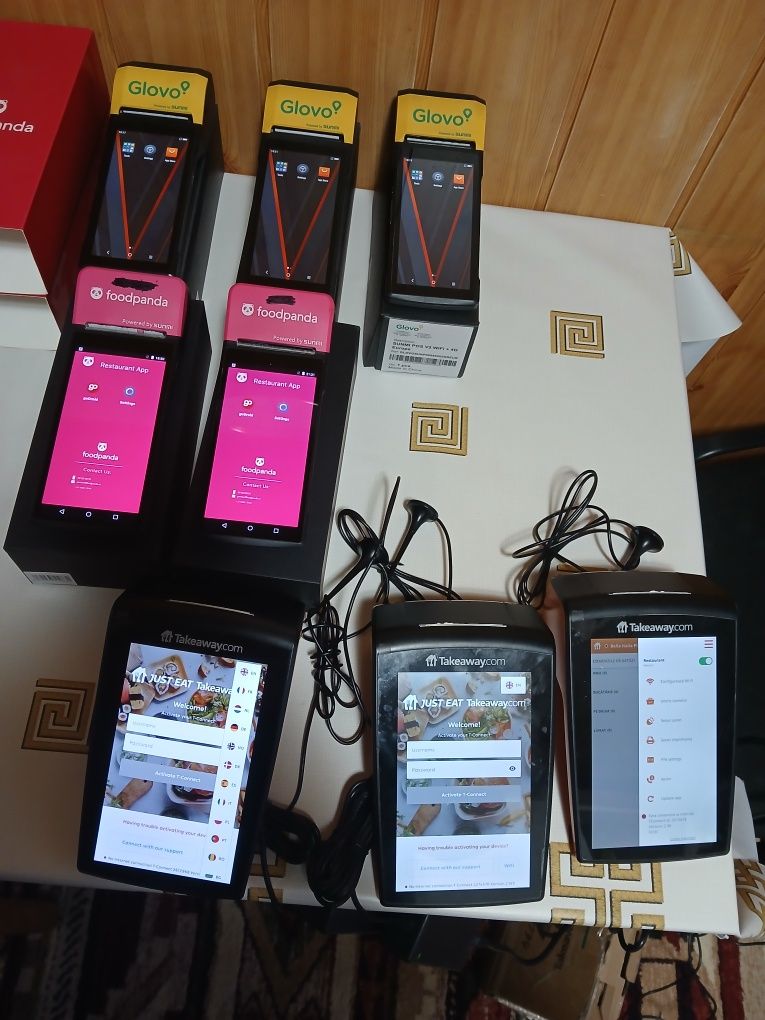 Tablete POS Sunmi v2 Glovo , v2 PRO Panda si TakeAway