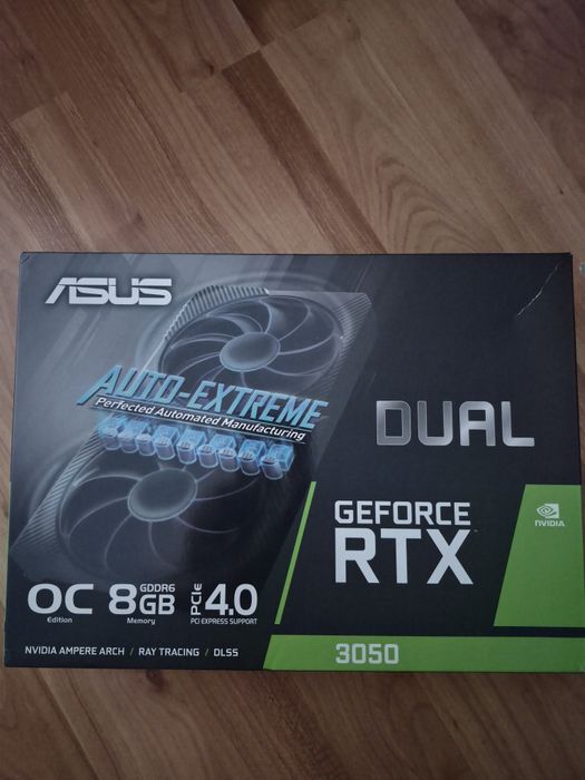 Asus dual rtx 3050 8gb + susrsa aqirys pulsar 550w