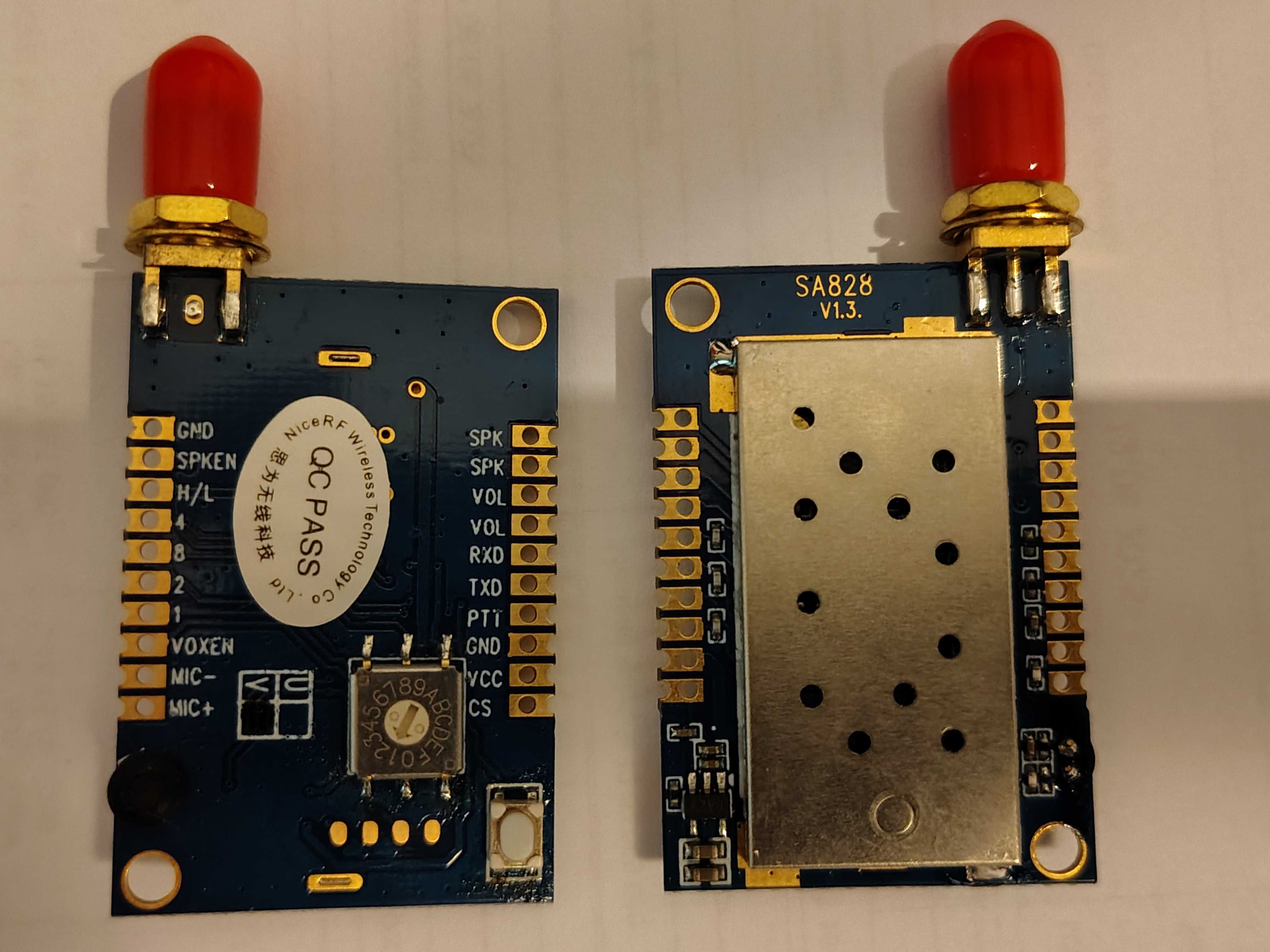 Set 2 bucati transceiver SA828 si antene