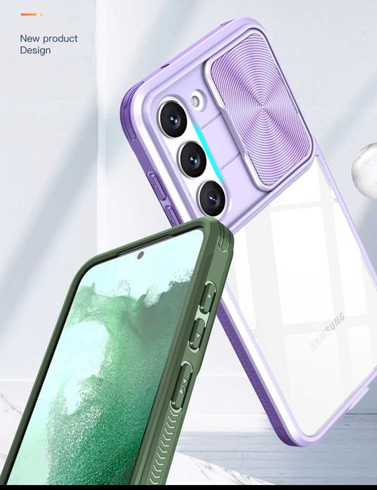 Husa transparenta cu protectie metalică Samsung Galaxy S23 / S23 Plus