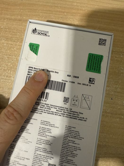 Oppo Reno 13 F 5G 256GB CPH2699 Nou Garantie Testat Android 15 Cutie