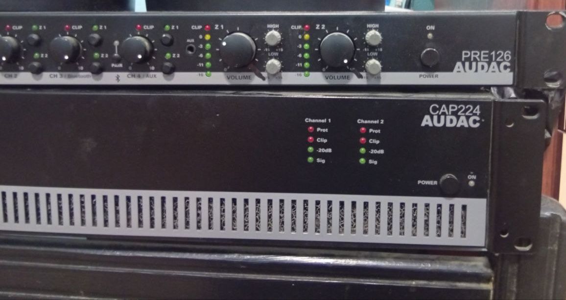 Audac,PRE 126 и усилитель AUDAC CAP 224
