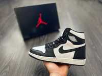 Adidasi Jordan 1 High Black And White | Noi cu cutie