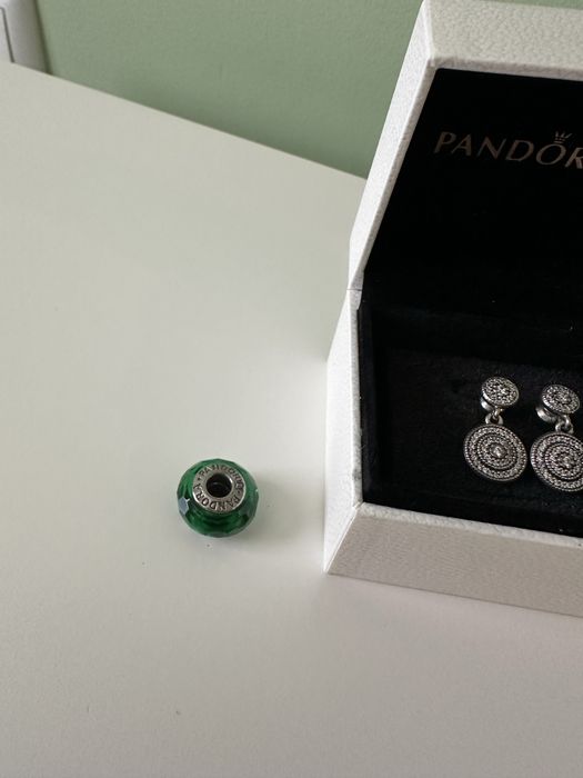 Обеци Pandora + подарък charm-че