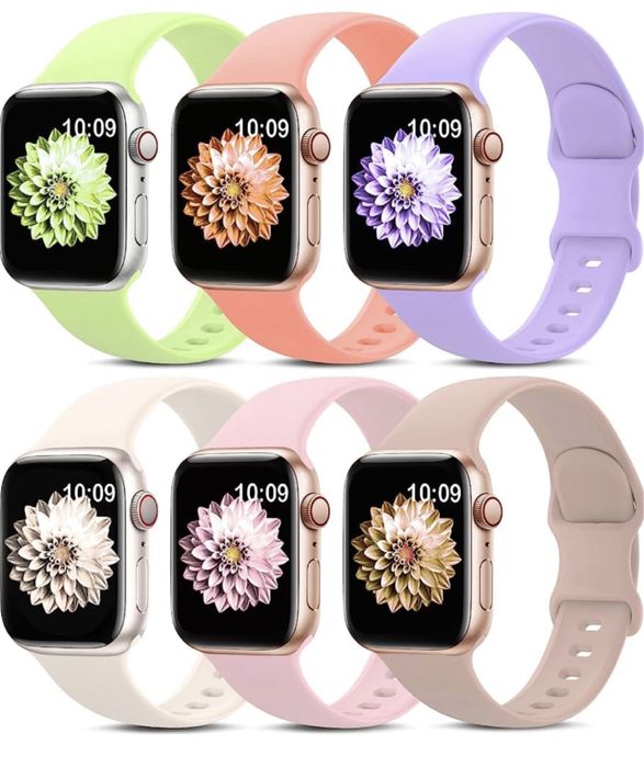 Curea Husa Silicon Soft Colorat Incarcator Ceas Apple Serie 1-10 Ultra