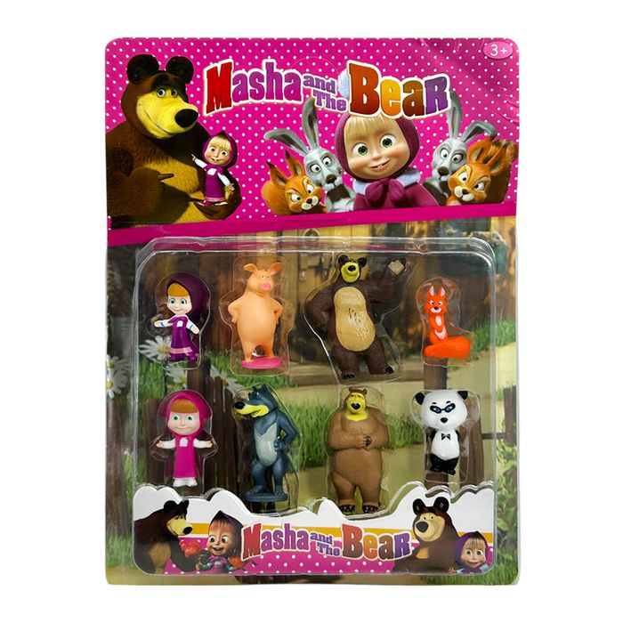 Комплект 8 фигурки Маша и Мечока