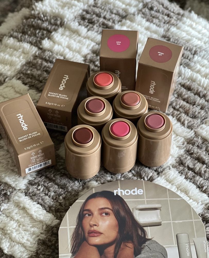 Rhode Blush / Ружове / Руж Pocket Blush Hailey Bieber ружове Rhode