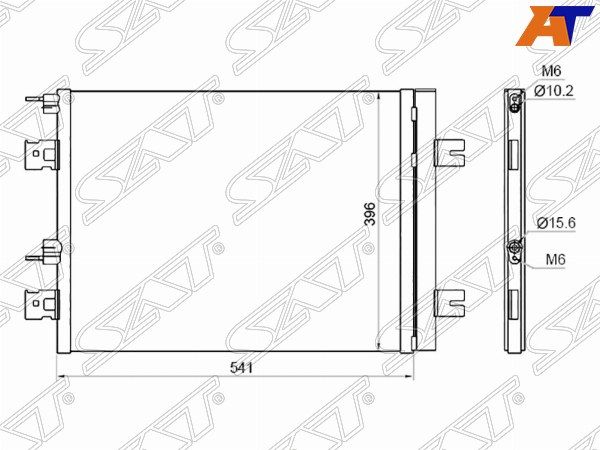 Радиатор кондиционера Nissan Almera