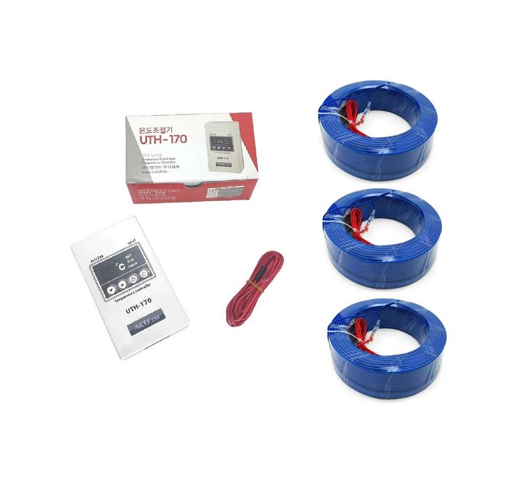 Pachet incalzire rasad 30-40mp Hibrid termostat digital cu senzor