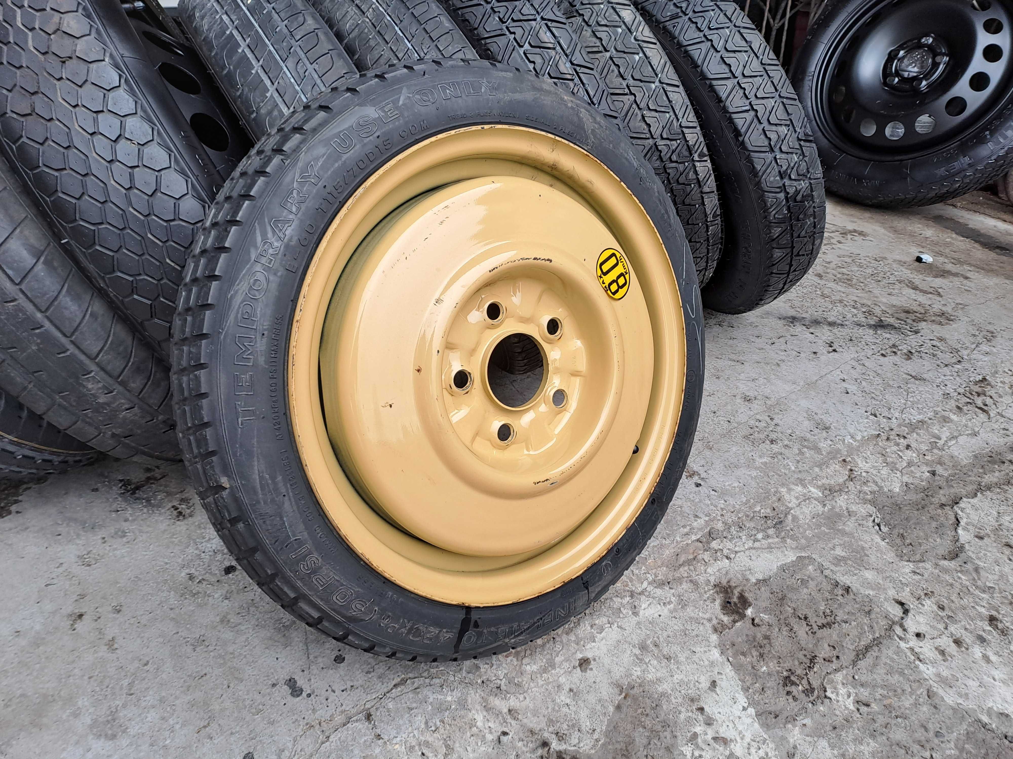 Roata rezerva Slim Mazda 2 3 Kia Hyundai Honda 115 70 R15 D15 5x114.3
