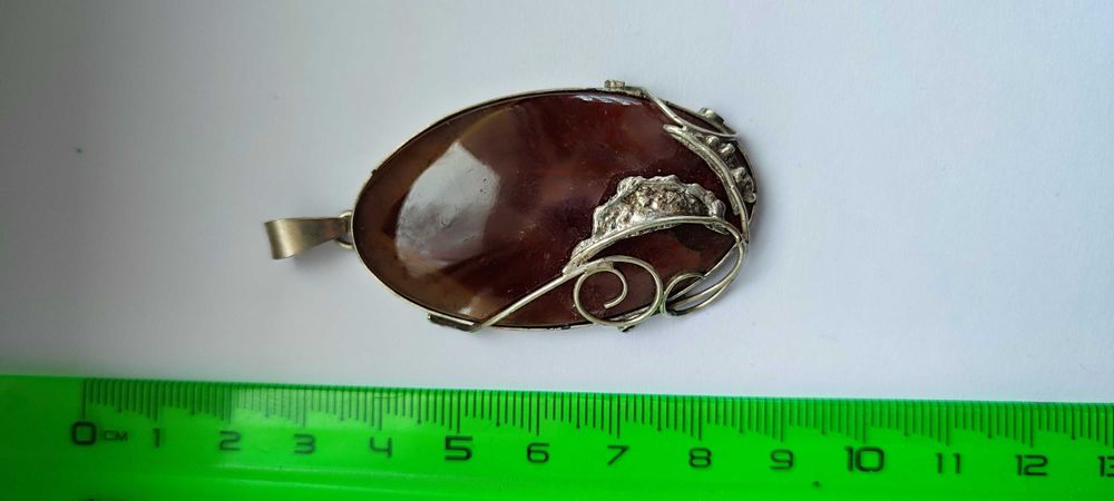 Серебряный кулон с очень редким камнем МЕЛОДИТ