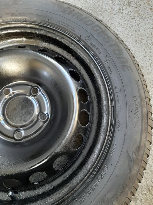 Set Roti cu Anvelope Cauciucuri M+S Iarna 195/65/R15 Bridgestone 2024