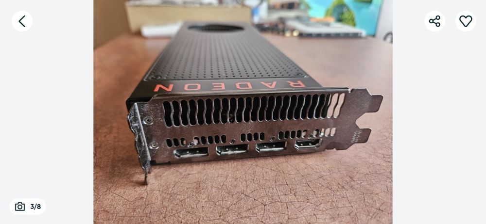 Sapphire radeon RX Vega64/8 gb