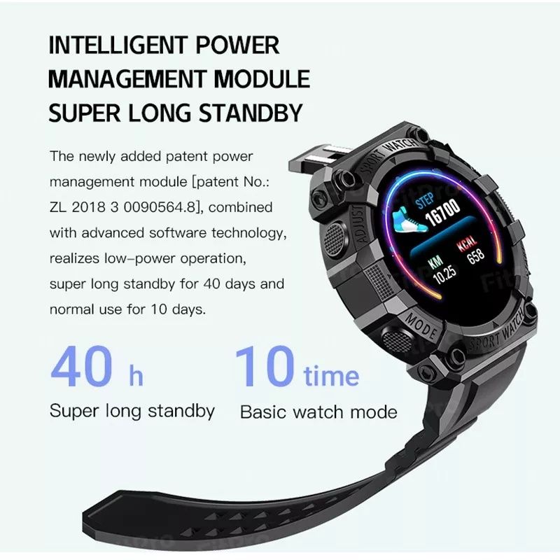 Smart Watch Sports Bluetooth Reminder Color Screen Fd68s Health Monito