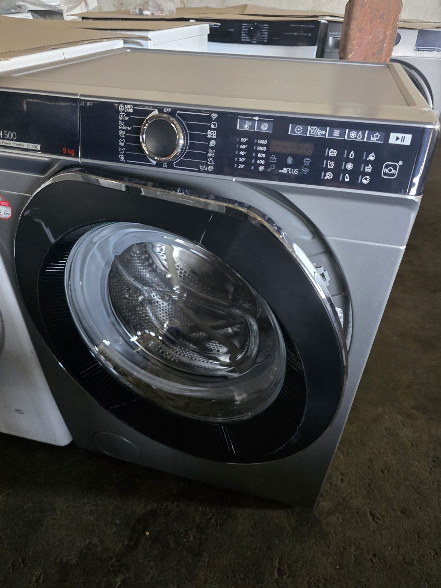 Нова инверторна самодозираща пералня с пара Hoover 9 кг