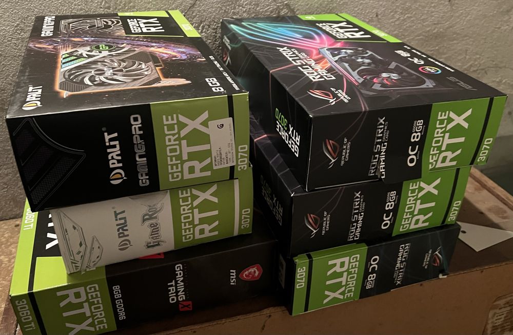 Крипто ферма RTX 3070 not LHR
